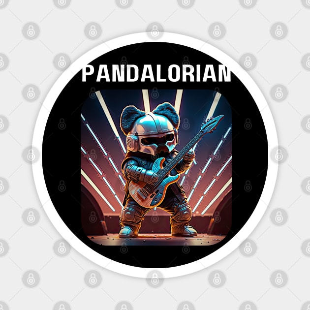 The Pandalorian - Rock is the way! v1 (no text) Magnet by AI-datamancer